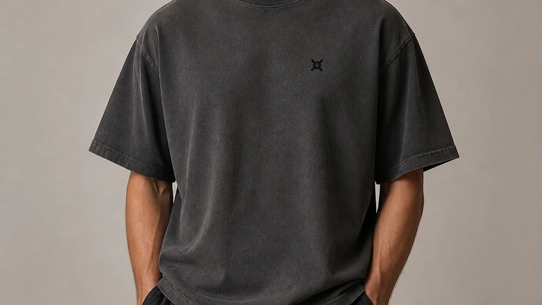 UNDERKNOT FIRST DROP 워시드 블랙 헤비웨이트 티