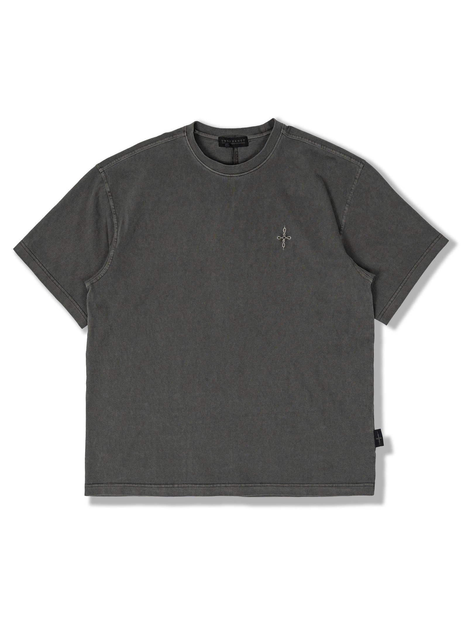 FADED GRAPHITE HEAVYWEIGHT TEE 실물 촬영 · 앞면 제품 사진