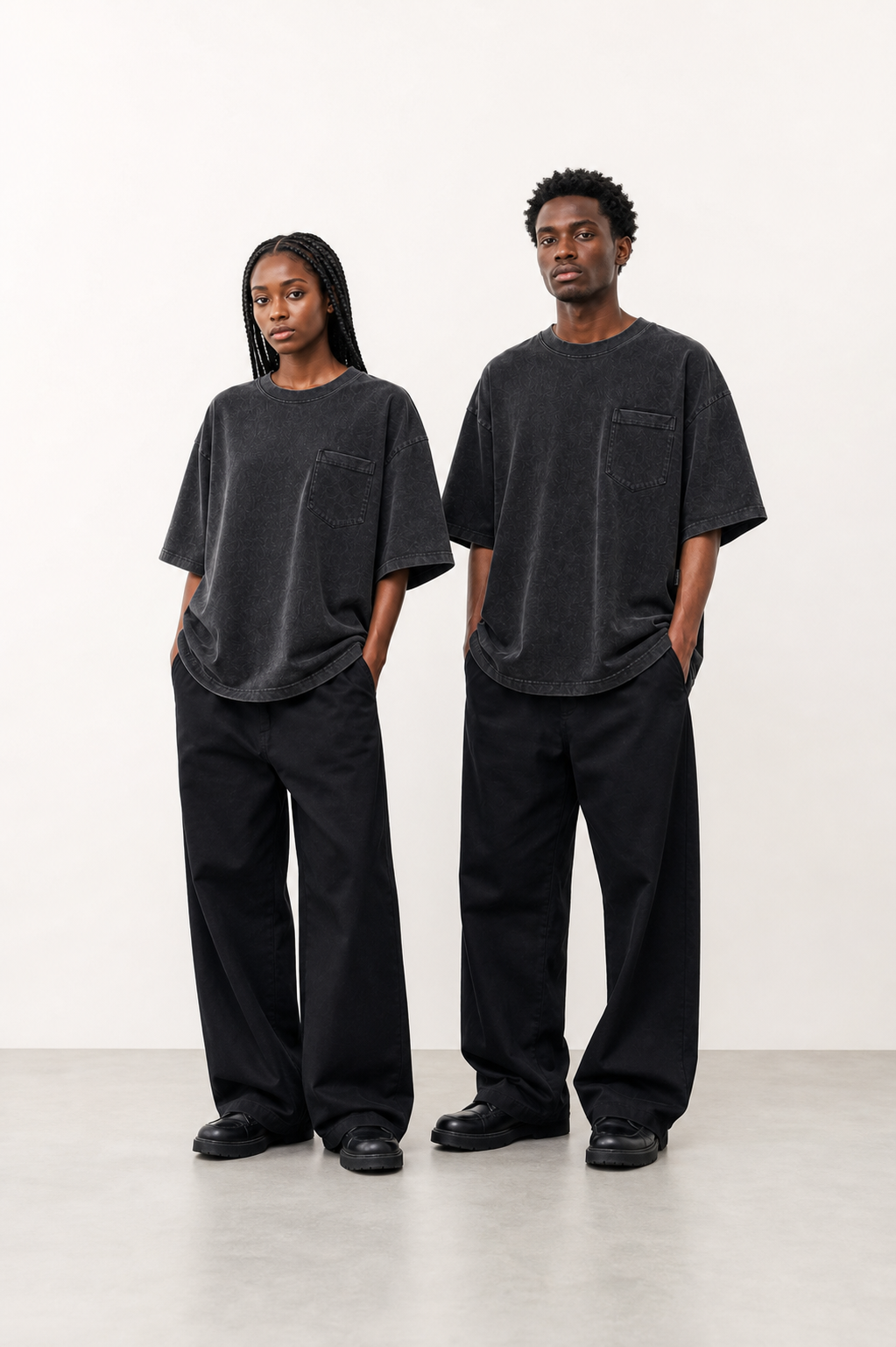 HEAVYWEIGHT POCKET TEE 2인 착장 디지털 콘셉트 (5 / 10)