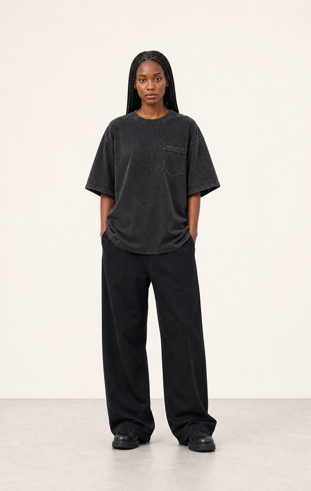 HEAVYWEIGHT POCKET TEE 1인 착장 디지털 콘셉트 (7 / 10)