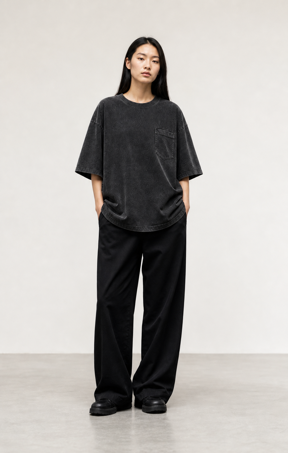 HEAVYWEIGHT POCKET TEE 1인 착장 디지털 콘셉트 (9 / 10)